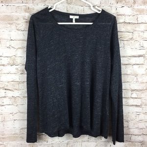 Joie Dark Gray Oversized Comfy Soft Long Sleeve